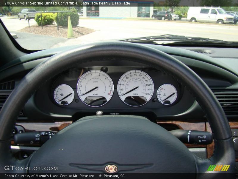 Satin Jade Pearl / Deep Jade 2004 Chrysler Sebring Limited Convertible