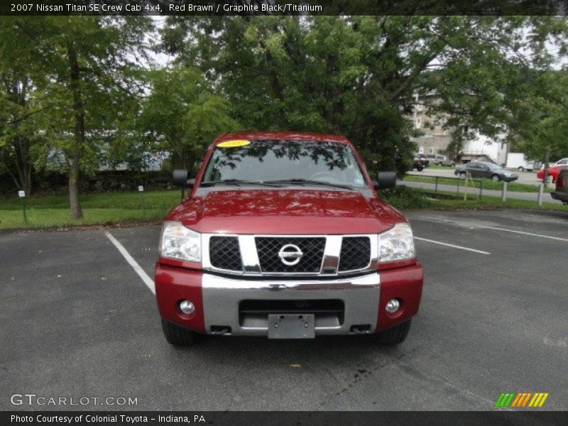 Red Brawn / Graphite Black/Titanium 2007 Nissan Titan SE Crew Cab 4x4