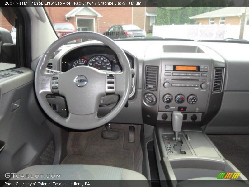 Red Brawn / Graphite Black/Titanium 2007 Nissan Titan SE Crew Cab 4x4