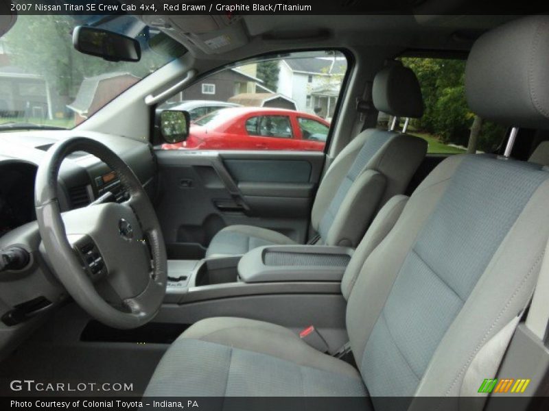 Red Brawn / Graphite Black/Titanium 2007 Nissan Titan SE Crew Cab 4x4