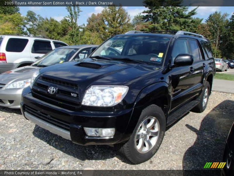 Black / Dark Charcoal 2005 Toyota 4Runner Sport Edition 4x4