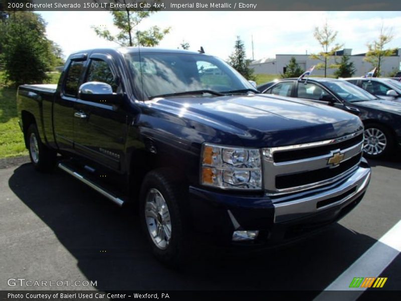 Imperial Blue Metallic / Ebony 2009 Chevrolet Silverado 1500 LT Extended Cab 4x4