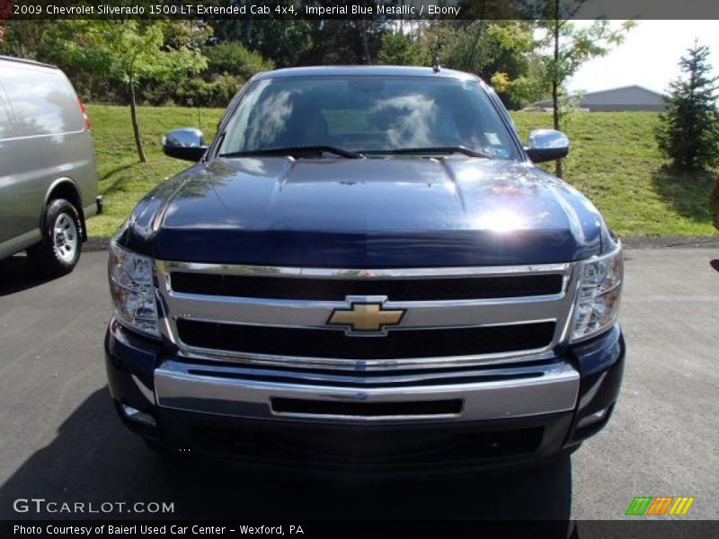 Imperial Blue Metallic / Ebony 2009 Chevrolet Silverado 1500 LT Extended Cab 4x4