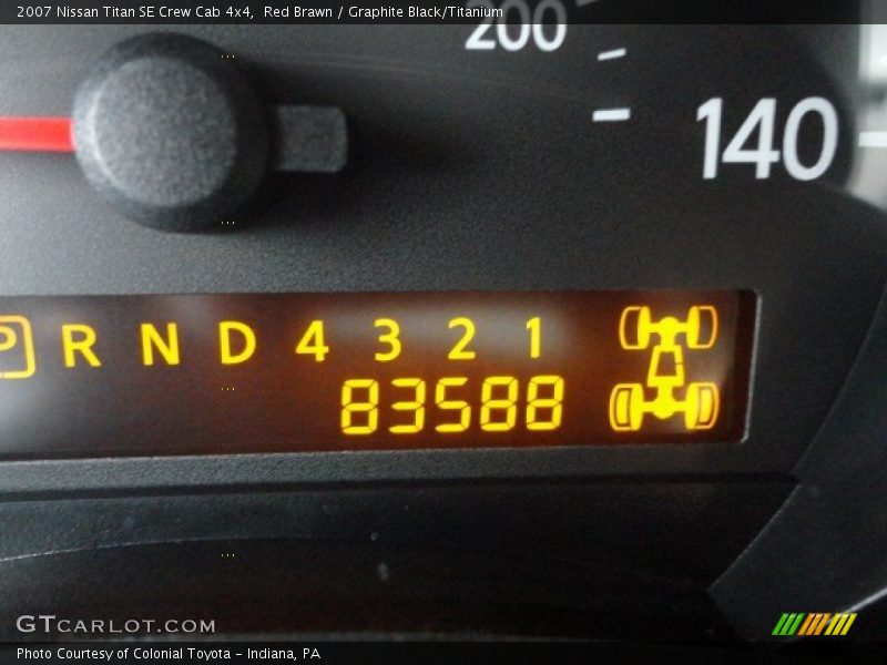 Red Brawn / Graphite Black/Titanium 2007 Nissan Titan SE Crew Cab 4x4