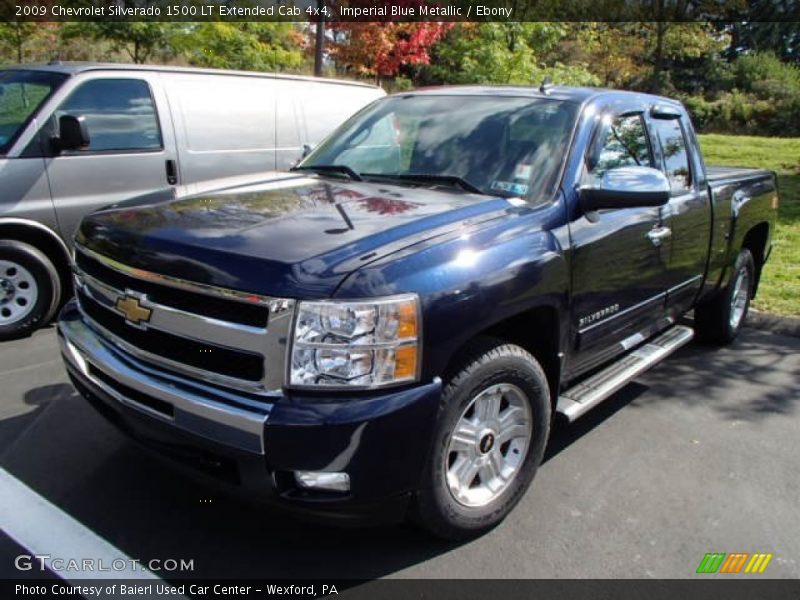 Imperial Blue Metallic / Ebony 2009 Chevrolet Silverado 1500 LT Extended Cab 4x4