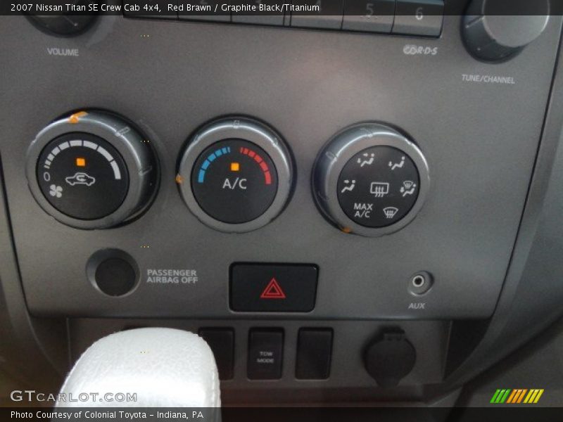 Red Brawn / Graphite Black/Titanium 2007 Nissan Titan SE Crew Cab 4x4