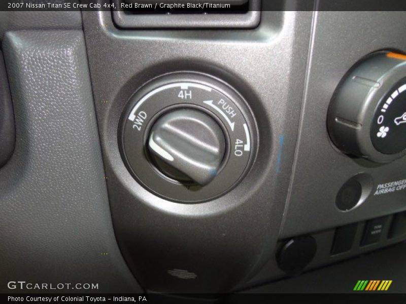 Red Brawn / Graphite Black/Titanium 2007 Nissan Titan SE Crew Cab 4x4