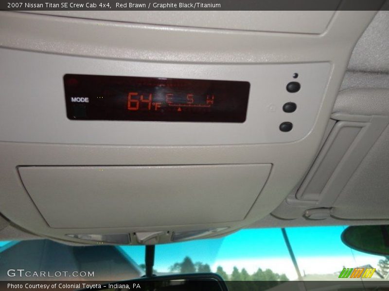 Red Brawn / Graphite Black/Titanium 2007 Nissan Titan SE Crew Cab 4x4