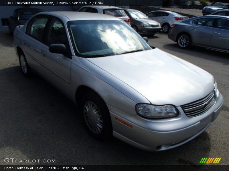 Galaxy Silver Metallic / Gray 2003 Chevrolet Malibu Sedan