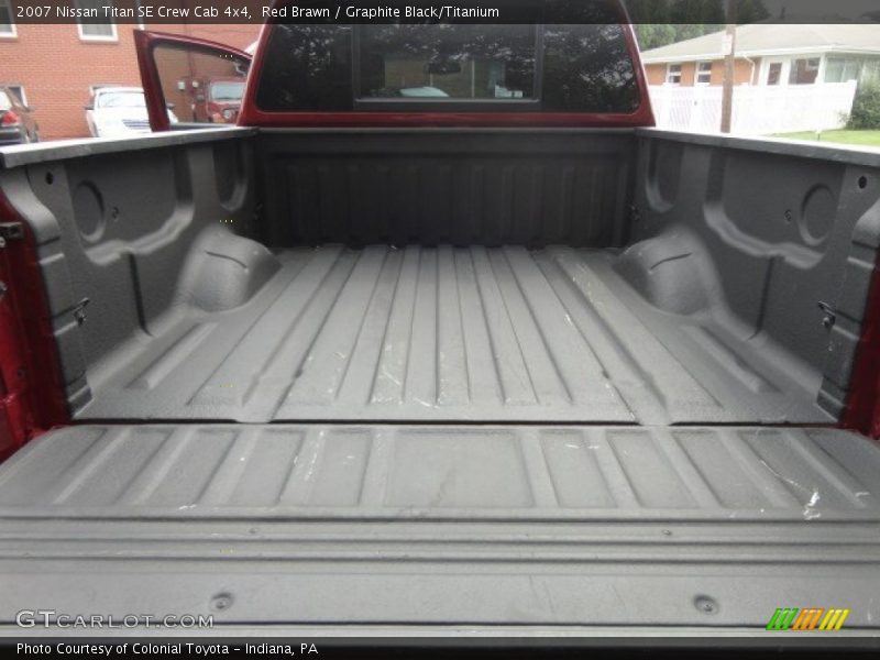 Red Brawn / Graphite Black/Titanium 2007 Nissan Titan SE Crew Cab 4x4
