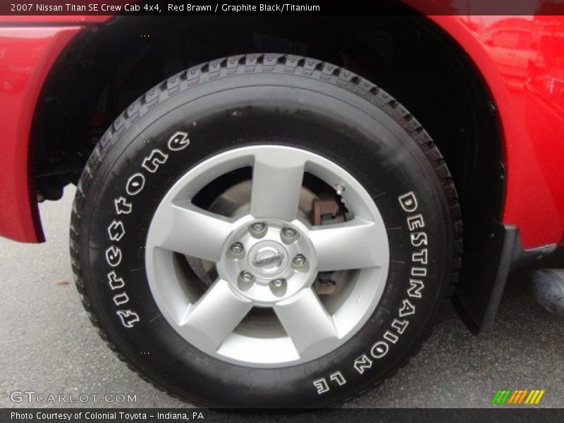 Red Brawn / Graphite Black/Titanium 2007 Nissan Titan SE Crew Cab 4x4