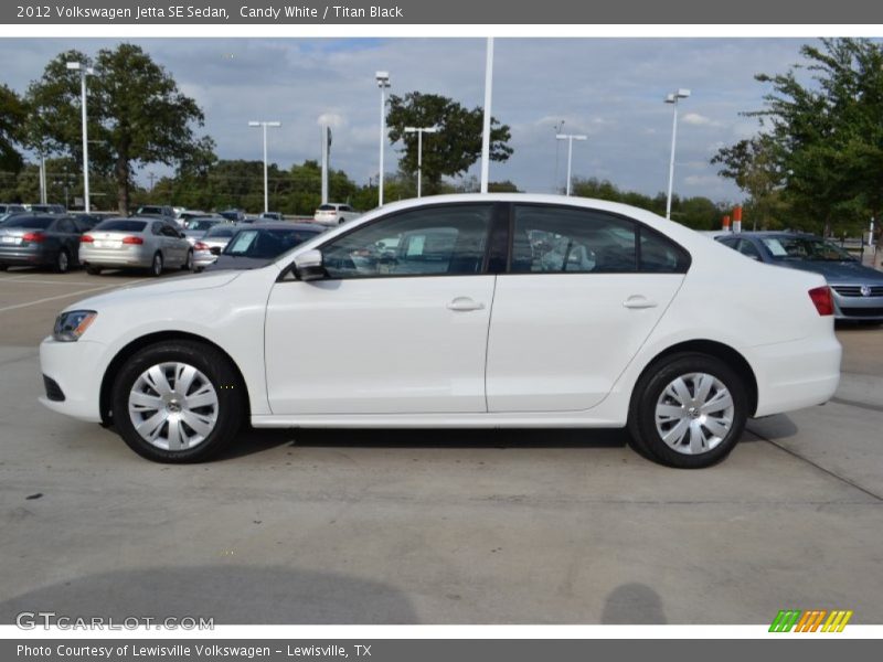 Candy White / Titan Black 2012 Volkswagen Jetta SE Sedan