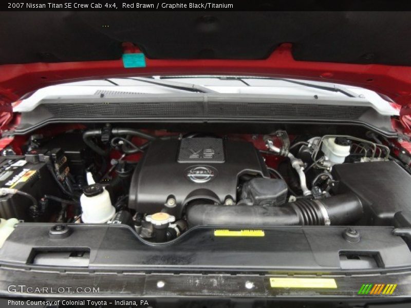 Red Brawn / Graphite Black/Titanium 2007 Nissan Titan SE Crew Cab 4x4