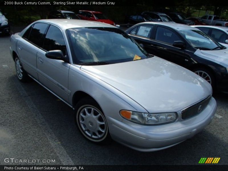 Sterling Silver Metallic / Medium Gray 2000 Buick Century Custom