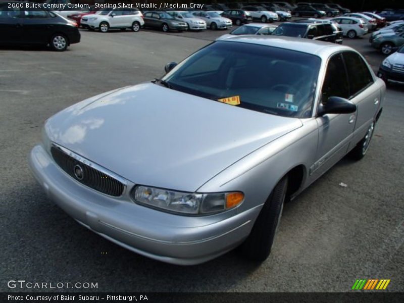 Sterling Silver Metallic / Medium Gray 2000 Buick Century Custom