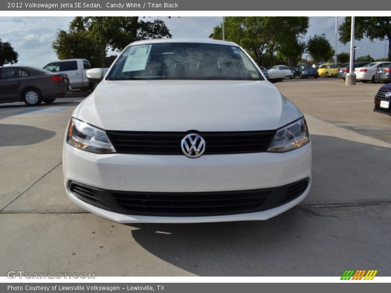 Candy White / Titan Black 2012 Volkswagen Jetta SE Sedan