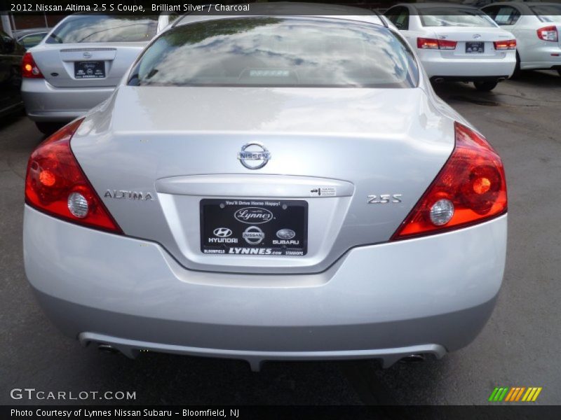 Brilliant Silver / Charcoal 2012 Nissan Altima 2.5 S Coupe