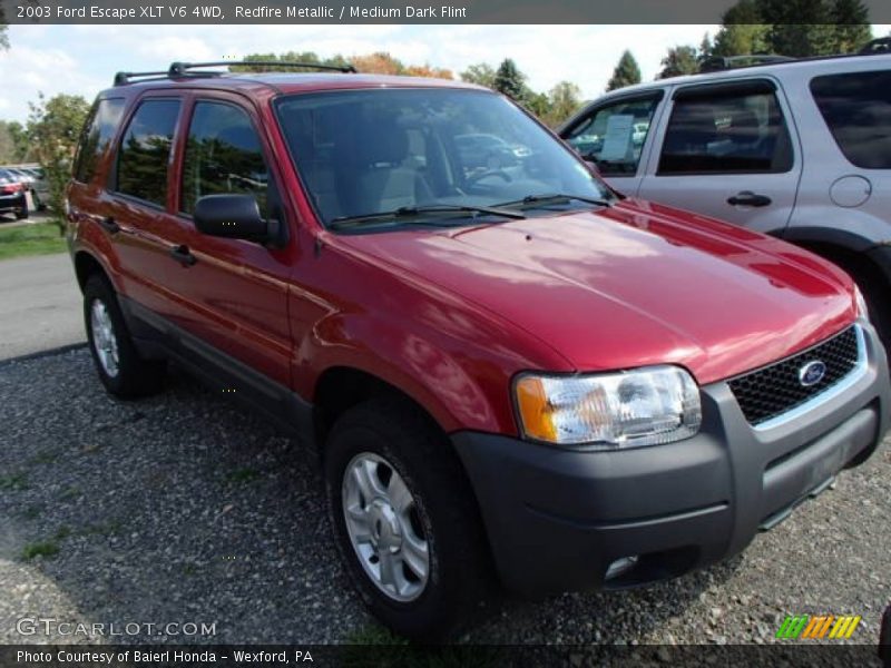 Redfire Metallic / Medium Dark Flint 2003 Ford Escape XLT V6 4WD