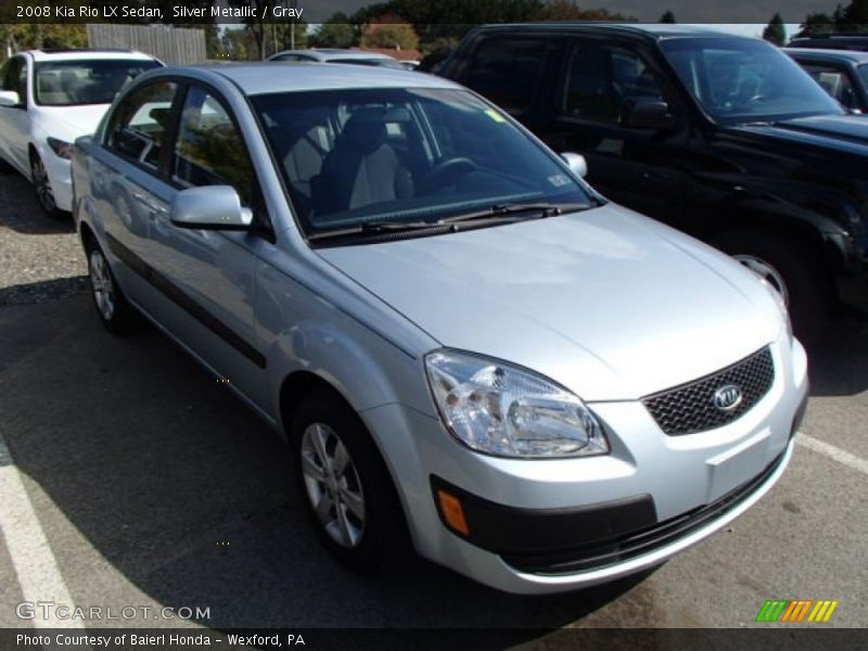 Silver Metallic / Gray 2008 Kia Rio LX Sedan