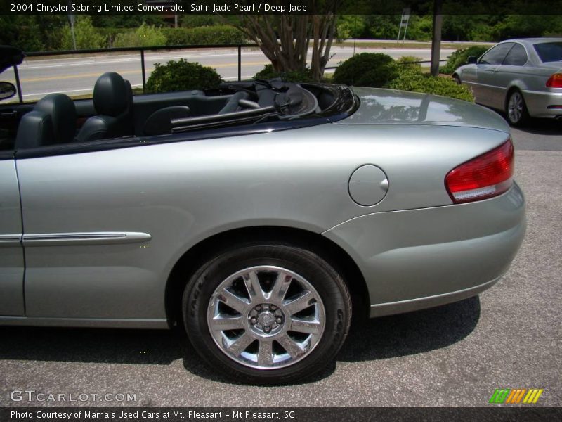 Satin Jade Pearl / Deep Jade 2004 Chrysler Sebring Limited Convertible