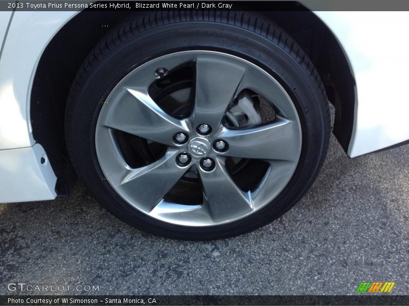 Blizzard White Pearl / Dark Gray 2013 Toyota Prius Persona Series Hybrid