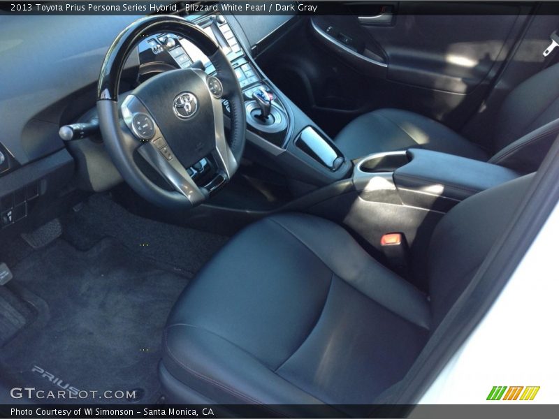 Blizzard White Pearl / Dark Gray 2013 Toyota Prius Persona Series Hybrid