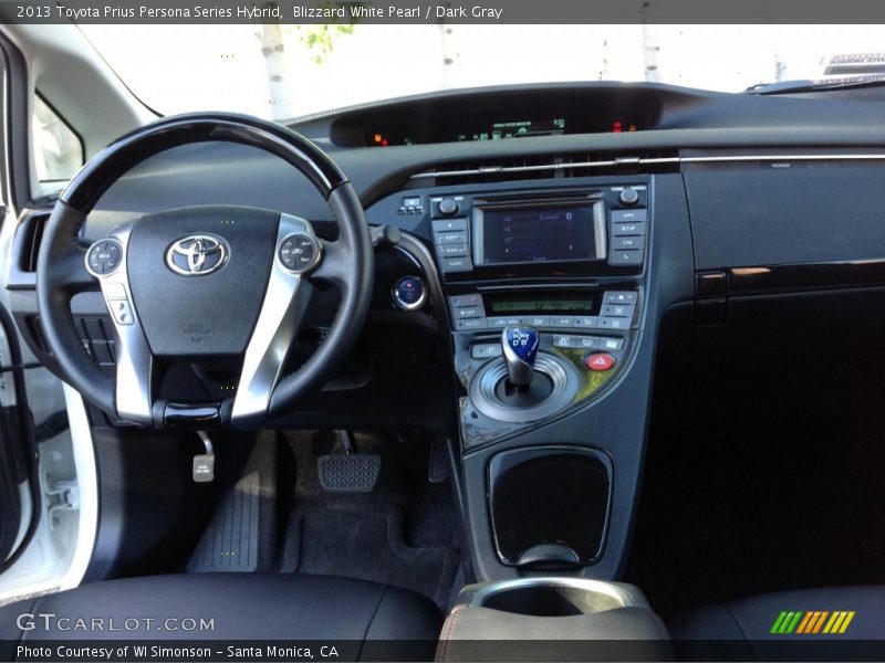 Blizzard White Pearl / Dark Gray 2013 Toyota Prius Persona Series Hybrid