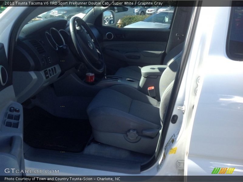 Super White / Graphite Gray 2011 Toyota Tacoma V6 TRD Sport PreRunner Double Cab