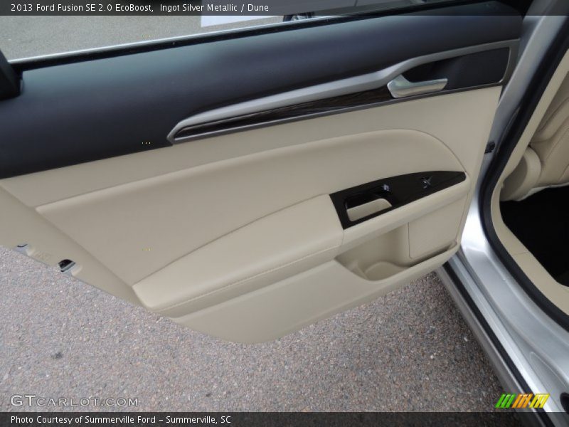Ingot Silver Metallic / Dune 2013 Ford Fusion SE 2.0 EcoBoost