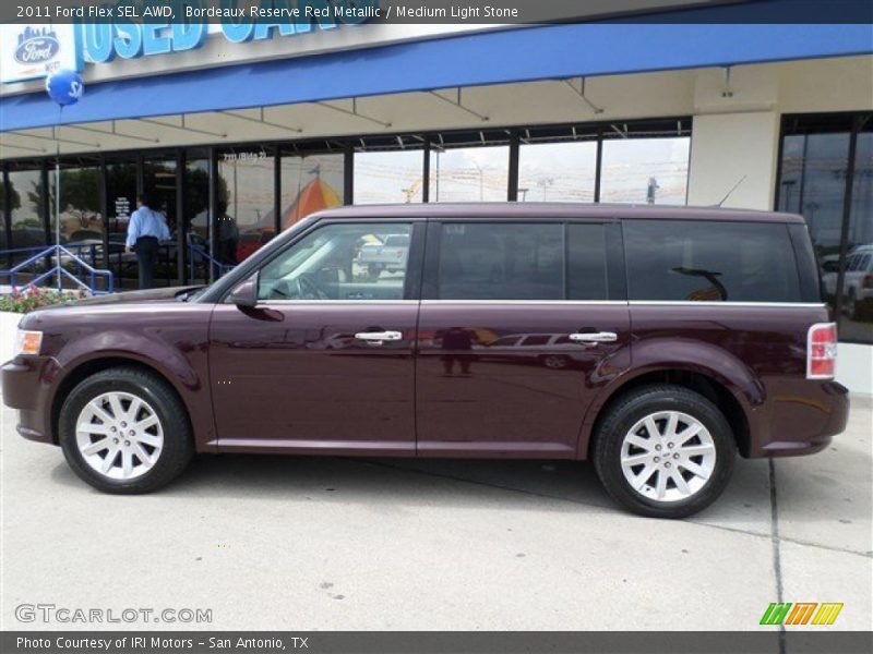 Bordeaux Reserve Red Metallic / Medium Light Stone 2011 Ford Flex SEL AWD