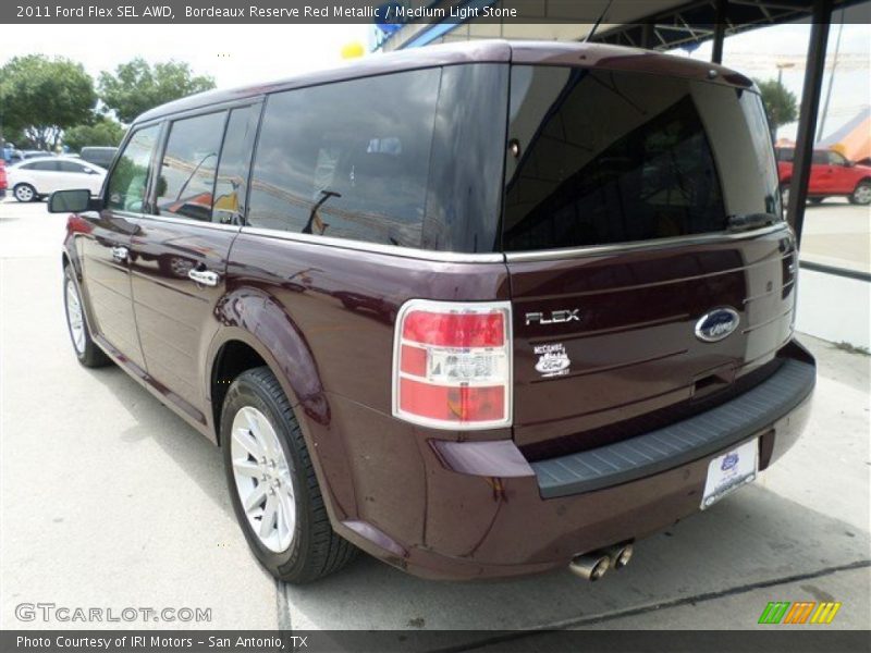 Bordeaux Reserve Red Metallic / Medium Light Stone 2011 Ford Flex SEL AWD