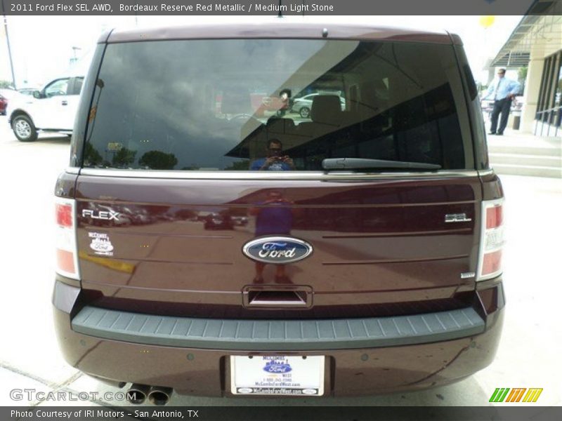 Bordeaux Reserve Red Metallic / Medium Light Stone 2011 Ford Flex SEL AWD