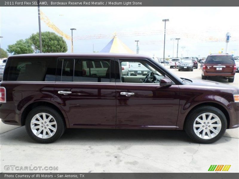 Bordeaux Reserve Red Metallic / Medium Light Stone 2011 Ford Flex SEL AWD