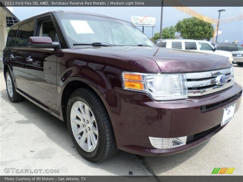 Bordeaux Reserve Red Metallic / Medium Light Stone 2011 Ford Flex SEL AWD