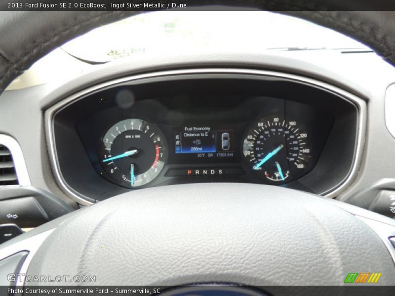 Ingot Silver Metallic / Dune 2013 Ford Fusion SE 2.0 EcoBoost