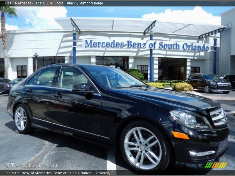 Black / Almond Beige 2013 Mercedes-Benz C 250 Sport