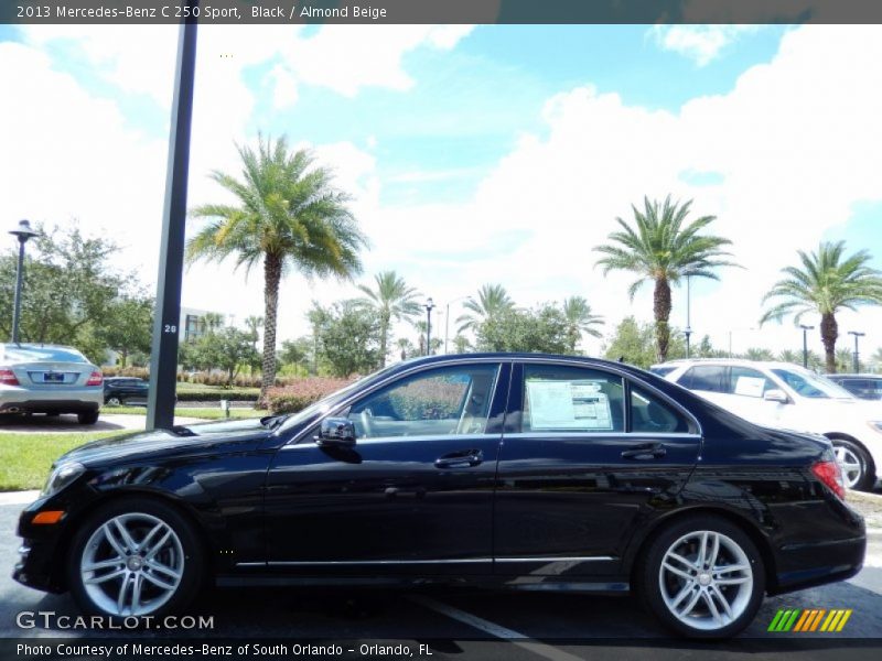 Black / Almond Beige 2013 Mercedes-Benz C 250 Sport