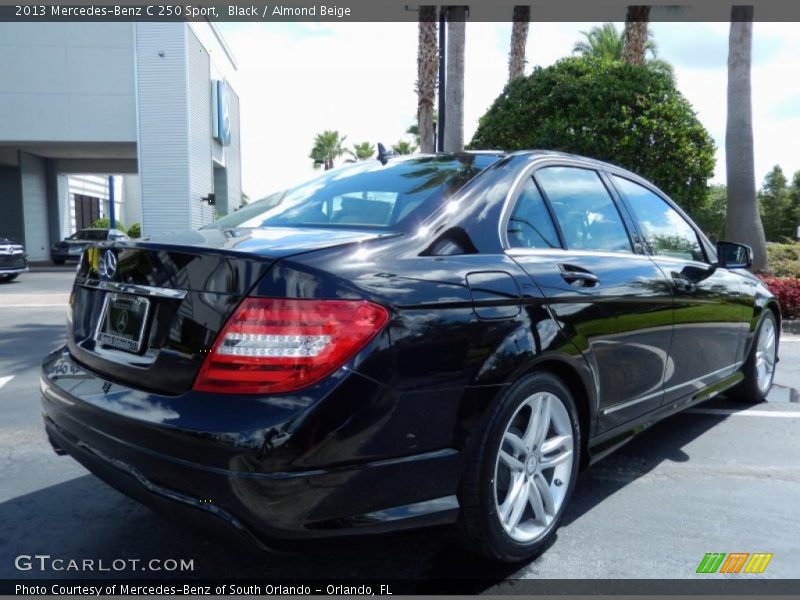 Black / Almond Beige 2013 Mercedes-Benz C 250 Sport