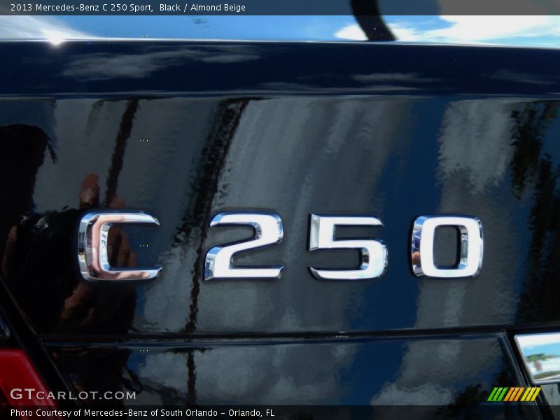 Black / Almond Beige 2013 Mercedes-Benz C 250 Sport