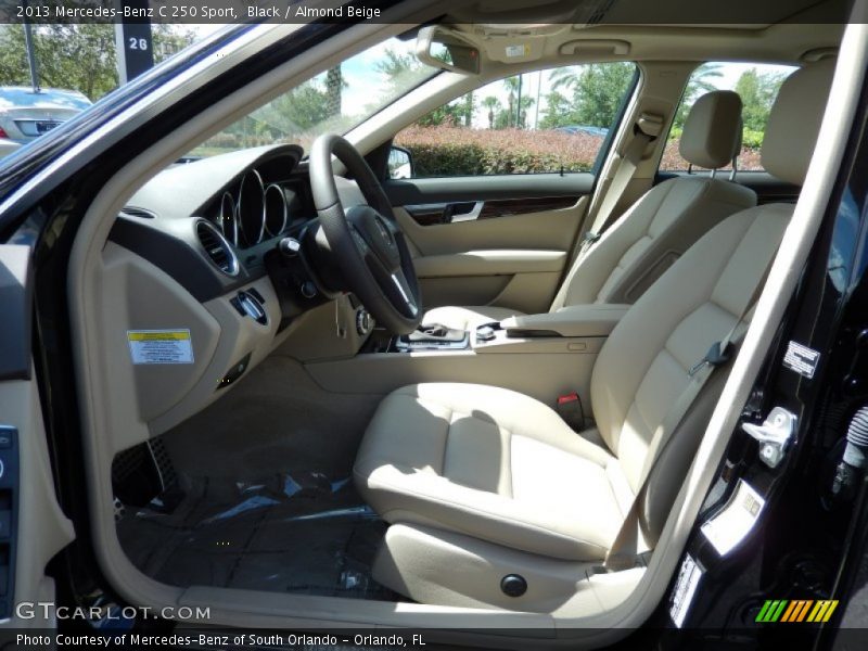 Black / Almond Beige 2013 Mercedes-Benz C 250 Sport