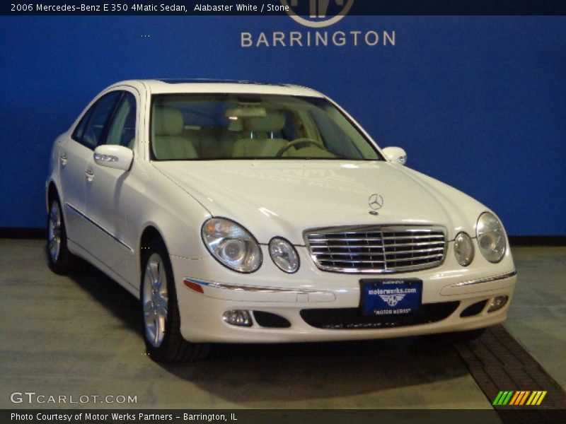 Alabaster White / Stone 2006 Mercedes-Benz E 350 4Matic Sedan