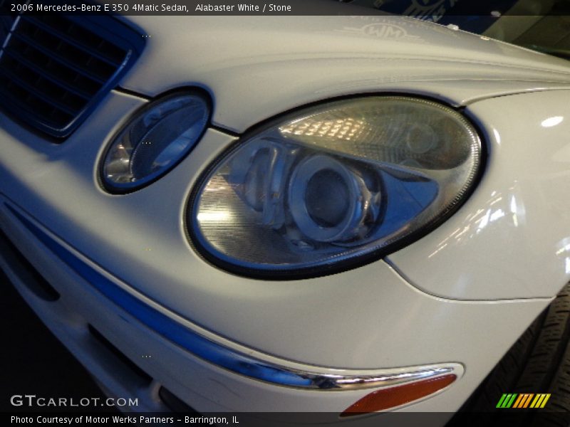 Alabaster White / Stone 2006 Mercedes-Benz E 350 4Matic Sedan
