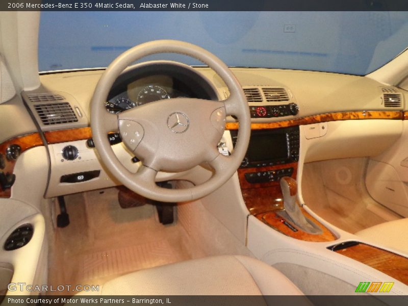Alabaster White / Stone 2006 Mercedes-Benz E 350 4Matic Sedan