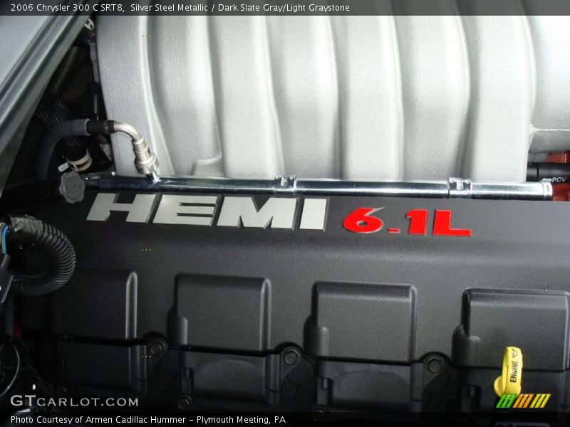 Silver Steel Metallic / Dark Slate Gray/Light Graystone 2006 Chrysler 300 C SRT8