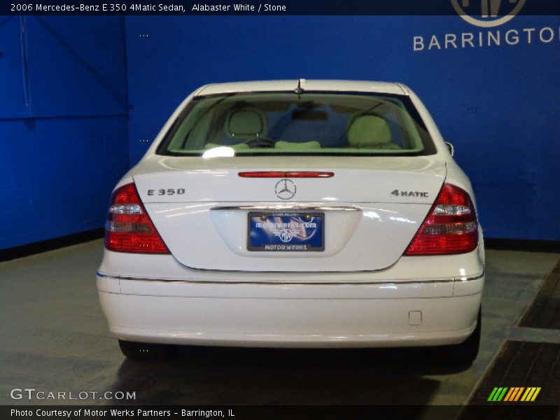 Alabaster White / Stone 2006 Mercedes-Benz E 350 4Matic Sedan