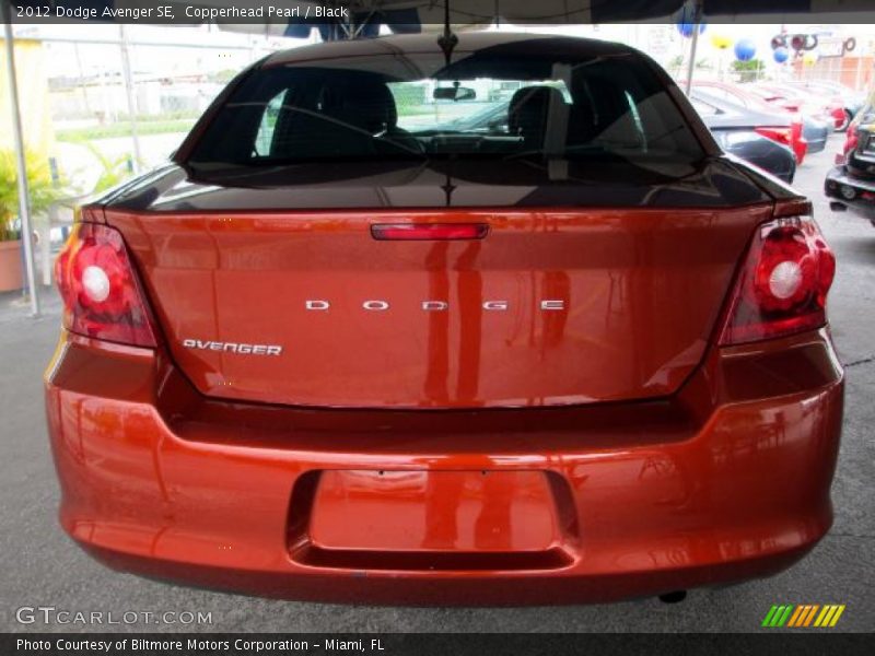 Copperhead Pearl / Black 2012 Dodge Avenger SE