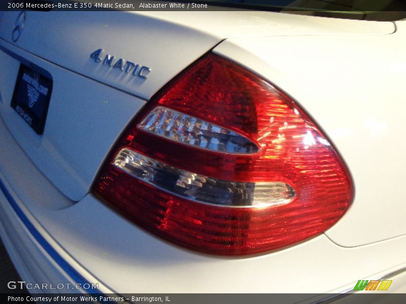 Alabaster White / Stone 2006 Mercedes-Benz E 350 4Matic Sedan