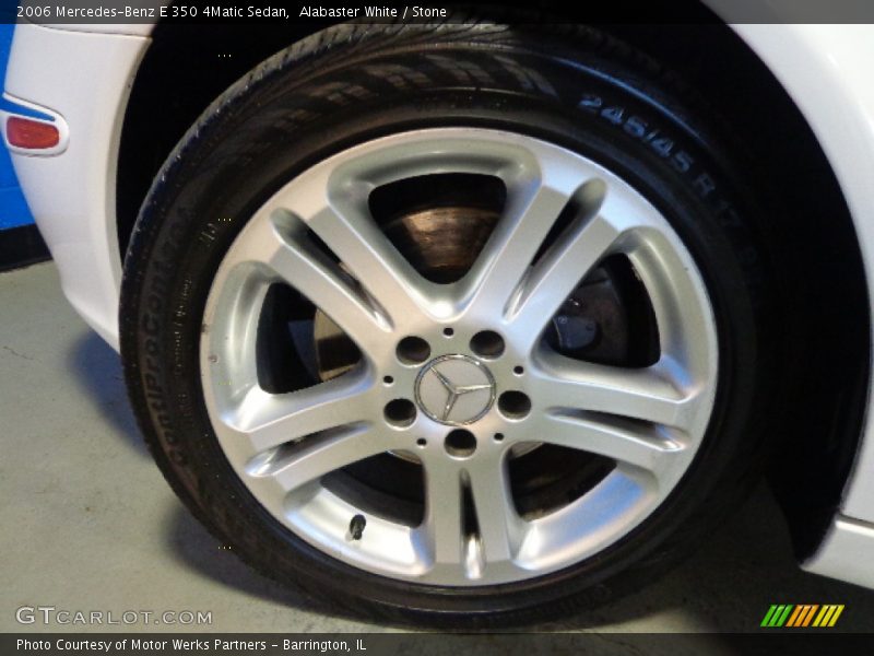 Alabaster White / Stone 2006 Mercedes-Benz E 350 4Matic Sedan