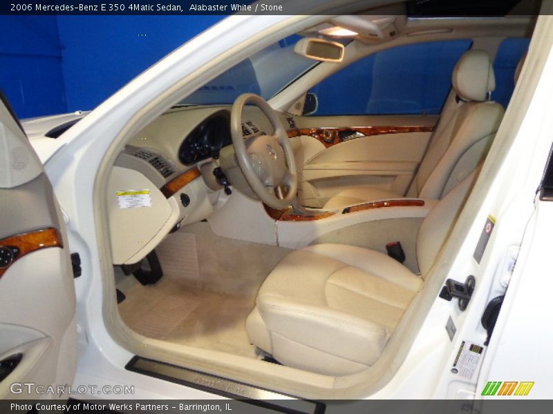 Alabaster White / Stone 2006 Mercedes-Benz E 350 4Matic Sedan