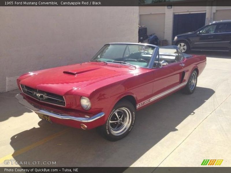 Candyapple Red / Black 1965 Ford Mustang Convertible